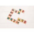 Bigjigs Toys Drevené domino dopravné prostriedky